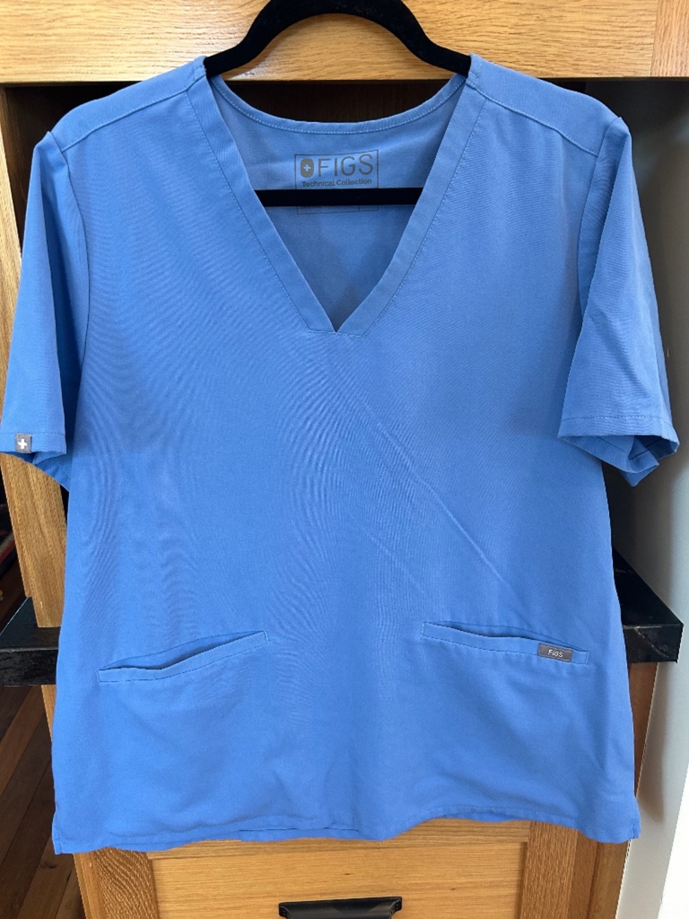 Figs Ciel Blue Scrub Set XL Petite Kade Cargo Pants and Casma XL Top